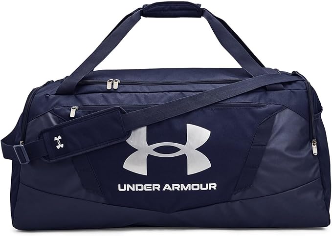 Under Armour UA Undeniable 5.0 Duffle Spor Çanta, Large, Gece Mavisi (410)/Metalik Gümüş
