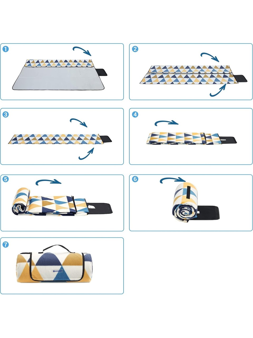 Songmics Piknik Örtüsü 200 x 150 GCM07S