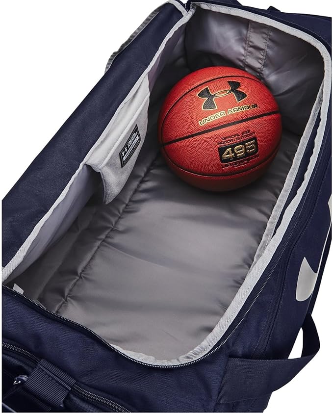 Under Armour UA Undeniable 5.0 Duffle Spor Çanta, Large, Gece Mavisi (410)/Metalik Gümüş