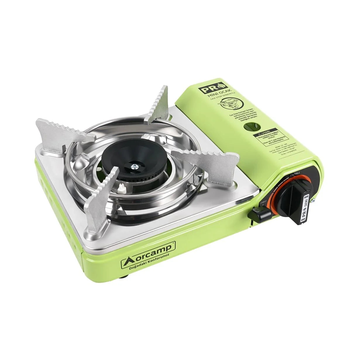 Orcamp Tekli Mini Portatif Ocak Yeşil