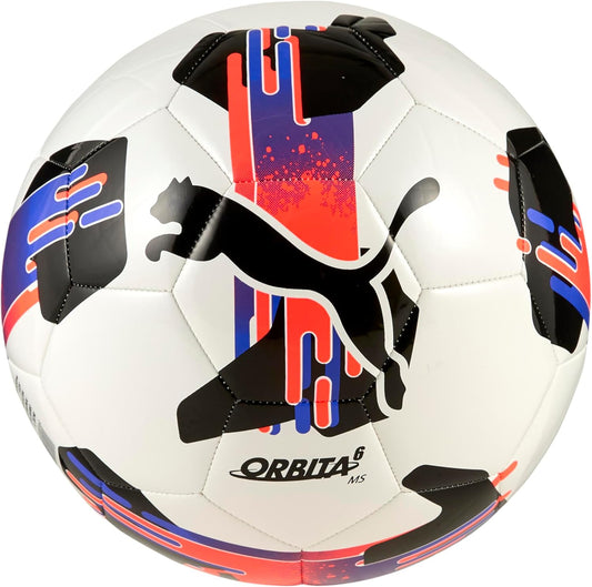 Orbita 6 MS Top White-Glowing Red-Purple Glimmer Futbol Topu NO:5 - 1 Puma Orbita 6 MS Top White-Glowing Red-Purple Glimmer Futbol Topu NO:5